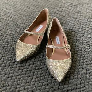 Tabitha Simmons Hermione Glitter Mary Janes